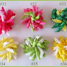 2,5 ''100 шт коркер банты для волос Смешанные сотня цветов коркер заколка для волос коркер клипса с зубцами