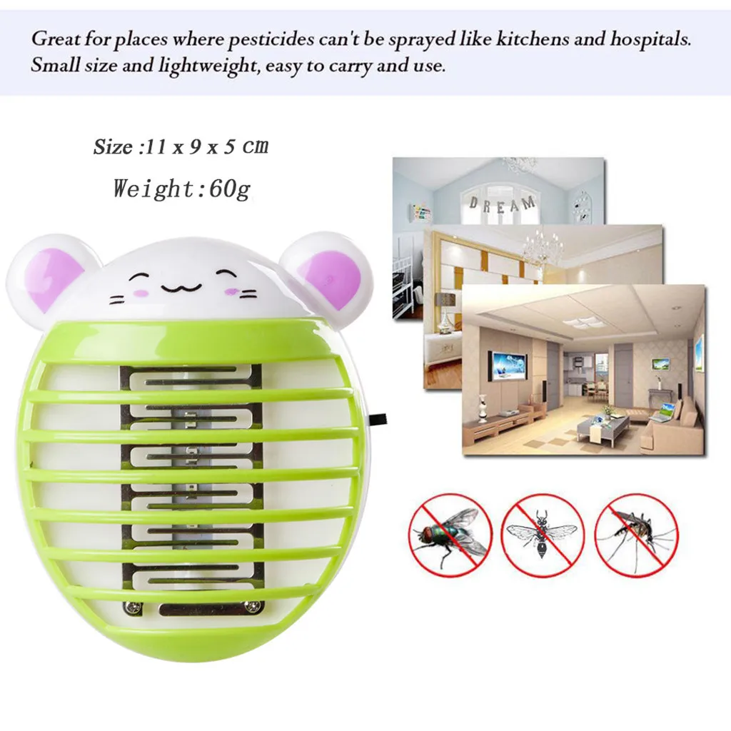 

2019 Hot Can't Miss Recommended LED Socket Electric Mosquito Fly Bug Insect Trap Killer Zapper Night Lamp Lights Household Items