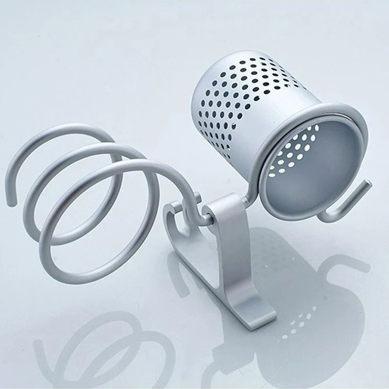 ممتازة جودة الألومنيوم الحائط مجفف الشعر جفافا حامل رفوف مجموعة مشط حامل حامل رفوف مجموعة الحمام التخزين المنظم