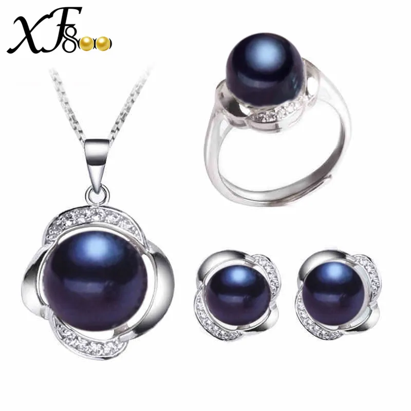Женский ювелирный комплект из колье и серёг серебра 925 пробы|jewelry sets|ring forrings for women |