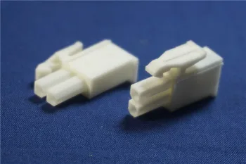

100pcs Plug Housing 2x1 Position 2 Pin Connector 4.14 mm 0.163" One Row Mini Universal Mate-N-Lok Rectangular 172336-1 600V