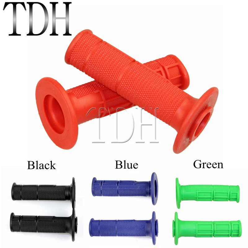 

Universal Motorcycle Red 7/8" 22mm Hand Grips Dirt Bike Motocross Rubber Gel Handle Bar For Honda Suzuki Kawasaki Yamaha