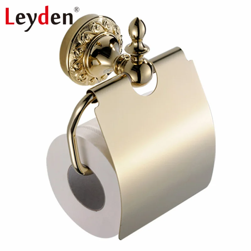 Leyden роскошный 4 шт. латунный крючок для халата двойной держатель туалетной бумаги