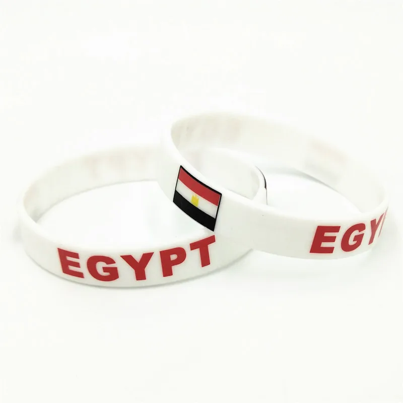 Silicone Wristband Sport National Flag For Football Fans 1PC