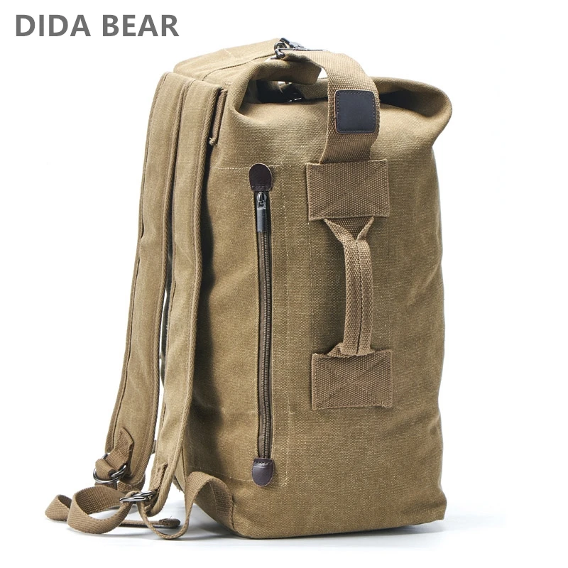  Large Capacity Rucksack Man Travel Bag Mountaineering Backpack Male Luggage Canvas Bucket Shoulder  - 33006764900