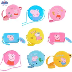 Горячая Распродажа из натуральной плюшевой сумка со свиньей розовый Peppa игрушки "Свинка" Джордж Рюкзак Лидер продаж животное сумка игрушки