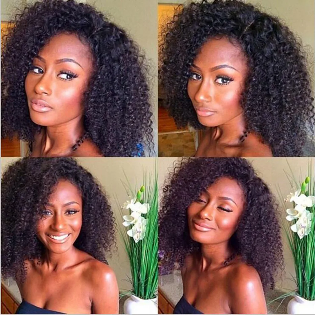 

Fashion Long Curly Human Hair Wigs High Temperature Fiber Black Wavy Wigs Natural Full Wigs For Black Women 2U81221