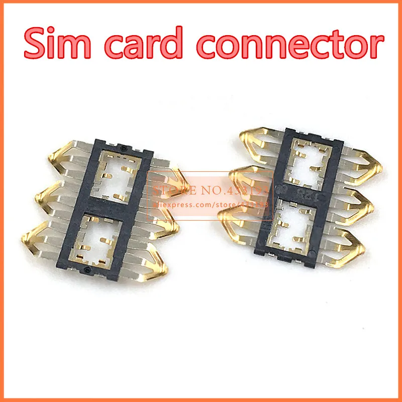 10 шт./лот новый разъем для считывания SIM карт leshi 2 X620|connector 2|connector socketconnector sim card |