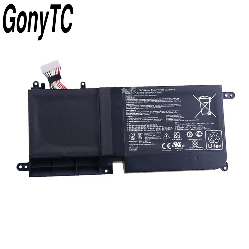 C22-UX42 Аккумулятор для ноутбука Asus Zenbook UX42 UX42A UX42VS UX42E3317VS-SL UX42E3517VS-SL UX42E3537VS-SL 7,4 V 6140 мА-ч