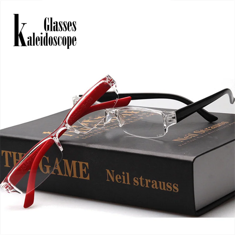 

Kaleidoscope Glasses Men Women Reading Glasses Ultralight Eyebrows Hyperopia Glasses Resin Anti-fatigue Lense Reading Eyewear