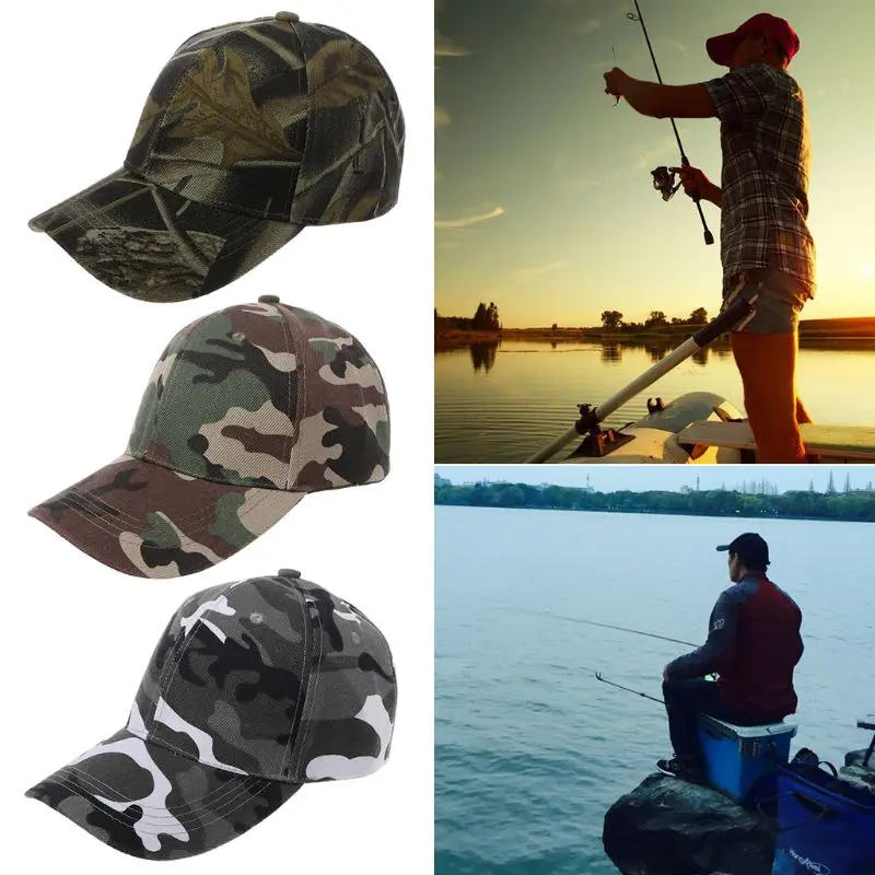 

Fishing Hat Camouflage Sunhat Sports Cycling Hiking Cap Baseball Cap Sunshade Camping Tackle Hunting Accessories