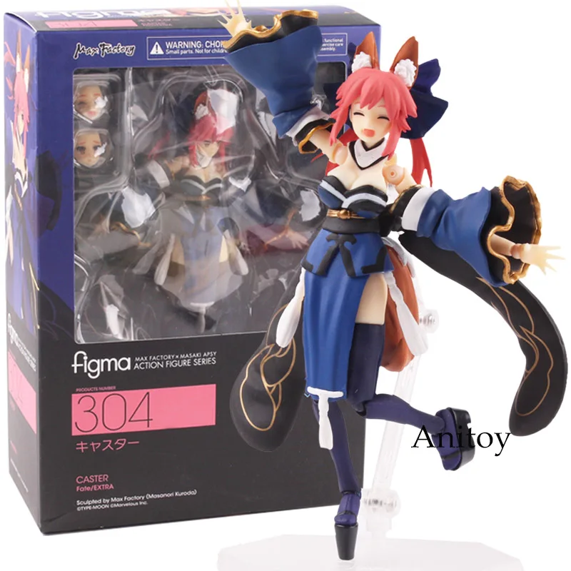 

Anime Figma 304 Fate/EXTRA Caster Tamamo No Mae PVC Fate Extra Max Factory Figma Action Figure Series Collectible Model Toy