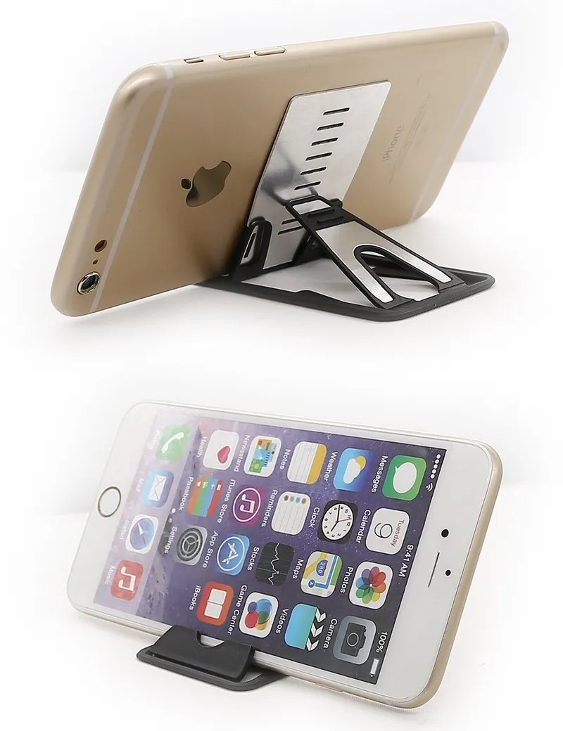 Portefeuille Universal Cell Phone Mini Card Stand Pocket Holder Desk Dock Cradle Table Desktop Kickstand for iPhone 6 7 iPad air (4)