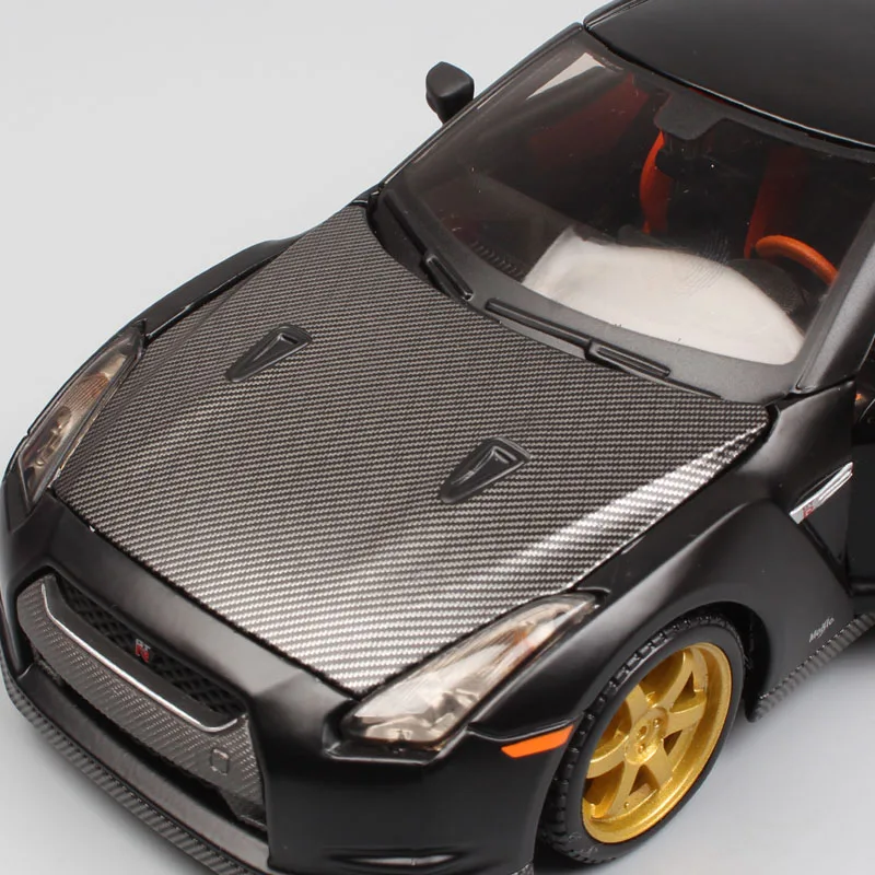 1:24 Масштаб Мини Дети Nissan GTR 2009 GT-R R35 углеродное волокно зарядное устройство Металл литье под давлением модель гоночный Спорт авто автомобили игрушки подарок для мальчиков