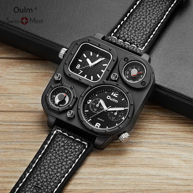 

OULM Relogio Masculino Men Watches Luxury Famous Top Brand Men's Fashion Casual Dress Watch Military Quartz Wristwatches Saat