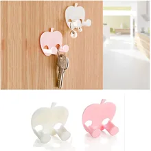 Eco-Friendly Pink White Mini plastic Multifunction Finishing Plug Holder Sticky Hooks Stocked 4.5*4cm free shipping gancio #555