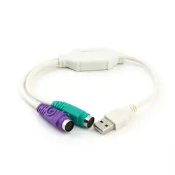 1 шт кабель адаптер конвертер Применение USB штекерным PS2 женщине для клавиатуры Мышь C1