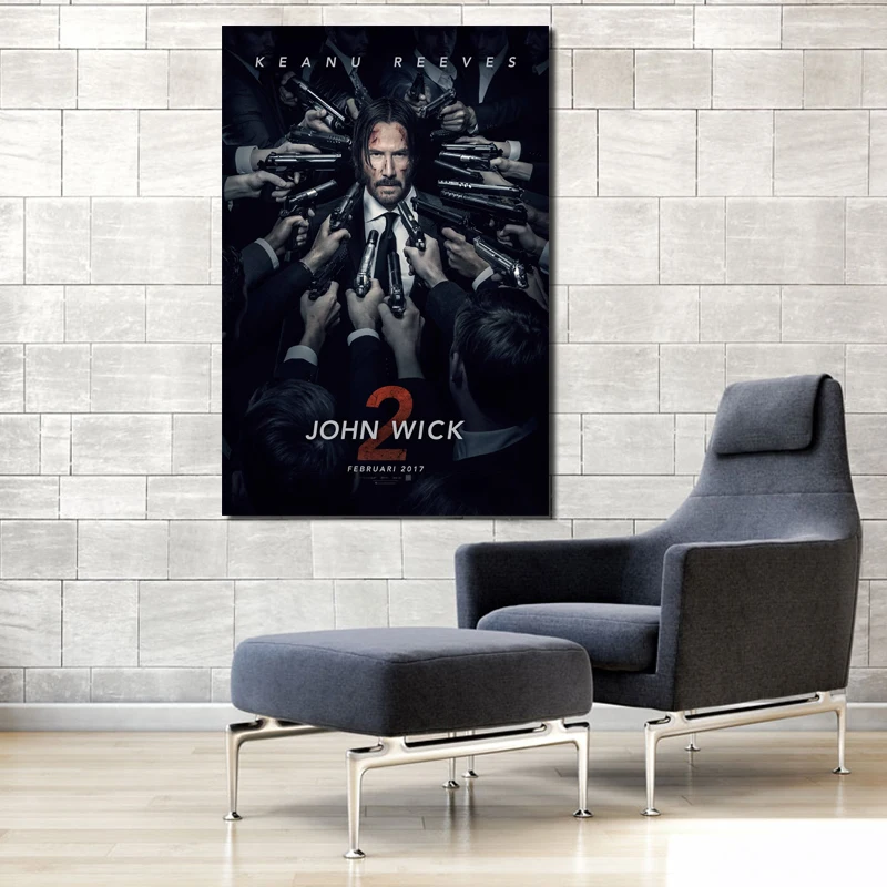 Фильм John Wick Chapter 2 настенный художественный холст постер и печать Картина