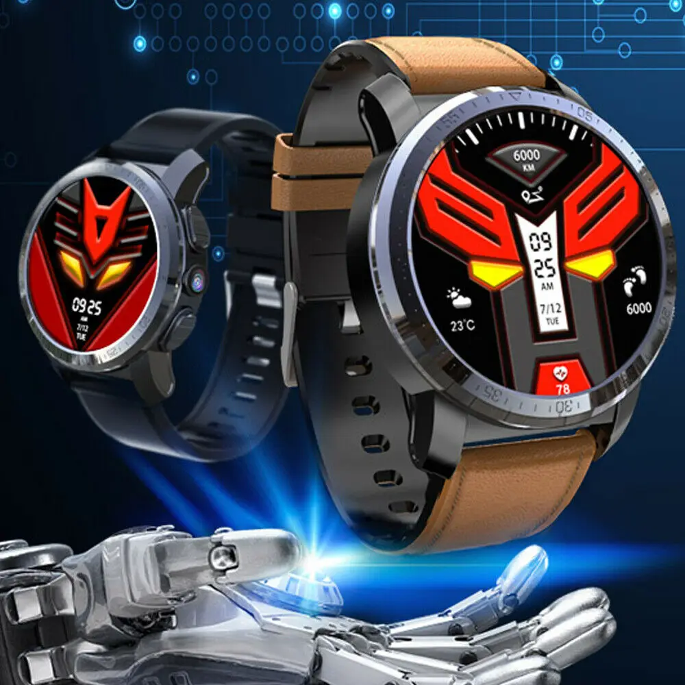 2019 Pro 4G Smart Watch Phone 3 GB 32 GB 8.0MP Kamera IP67 Dual-System