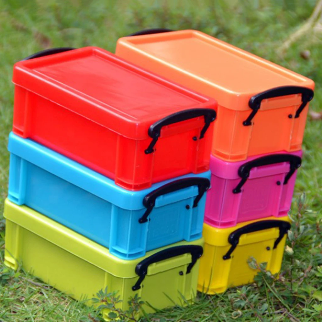 Кухня Хранение продуктов высокое качество 0.5L защелка для коробки красочные с крышкой еда герметичный контейнер корзина Чехол игрушка герметичный ящик для хранения