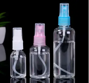 

5pcs/lot 30ml 75m 100ml Travel Transparent Small Empty Plastic Perfume Atomizer Spray Bottle Clear Refillable Bottle Container