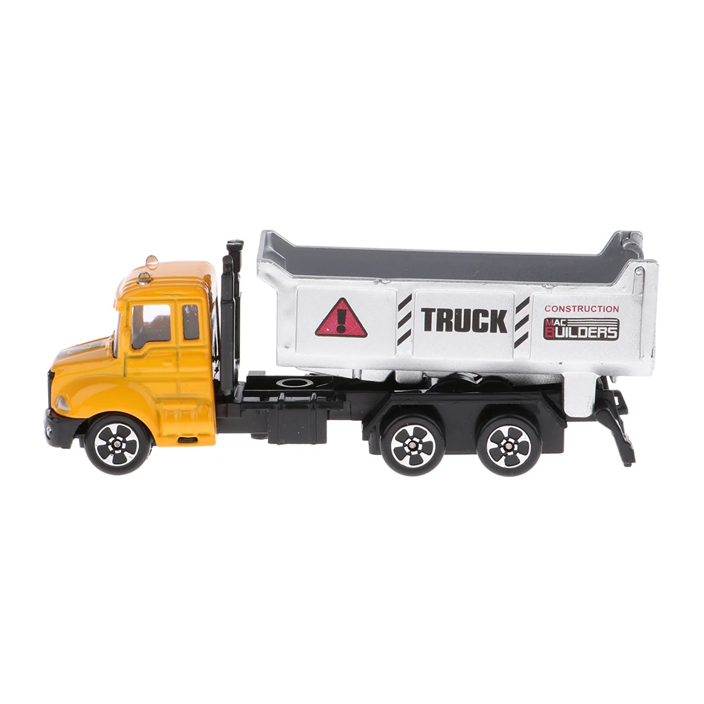 1/64 Truck Model Pull Back Construction Engineering Truck Vehicles Toy for Kids DIY Play Kits For Boys Children Educational Toys