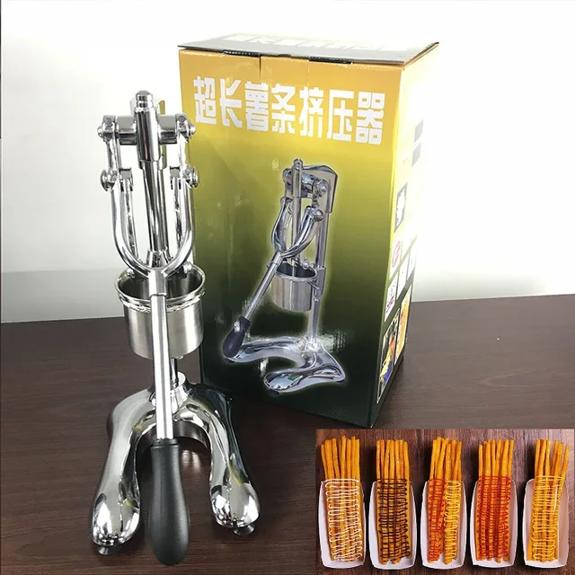 Manual 30cm Super Long French Fries Maker Vertical Type Hand press