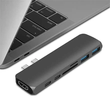 Ноутбук проектор для телефона USB-C конвертер тип-c док-станция 7 в 1 мульти-интерфейс аксессуары