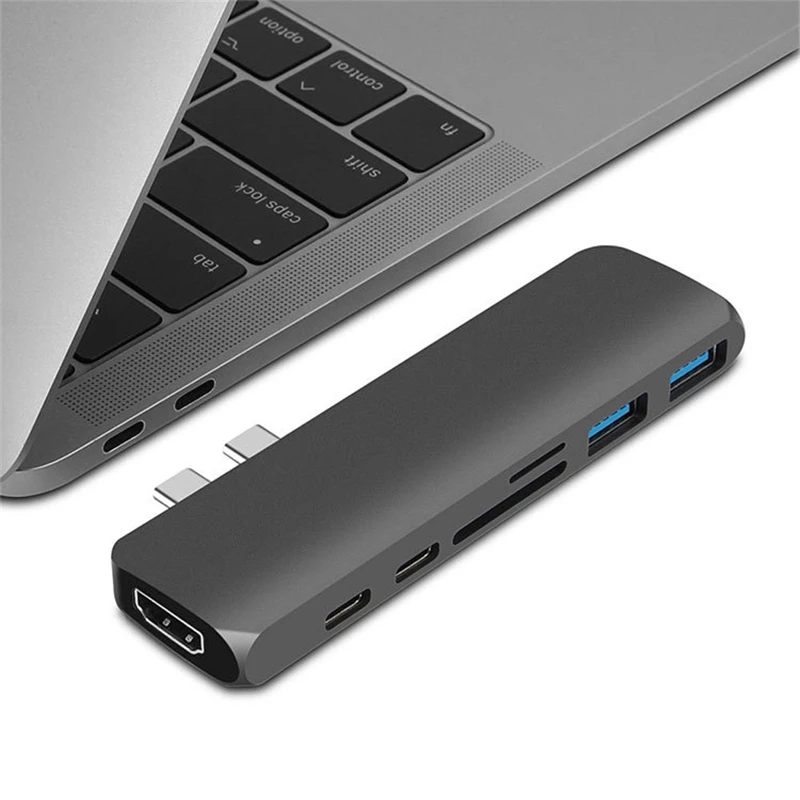 

Notebook Phone Projector USB-C Converter Type-c Docking Station 7 In 1 Multi-interface Accessories