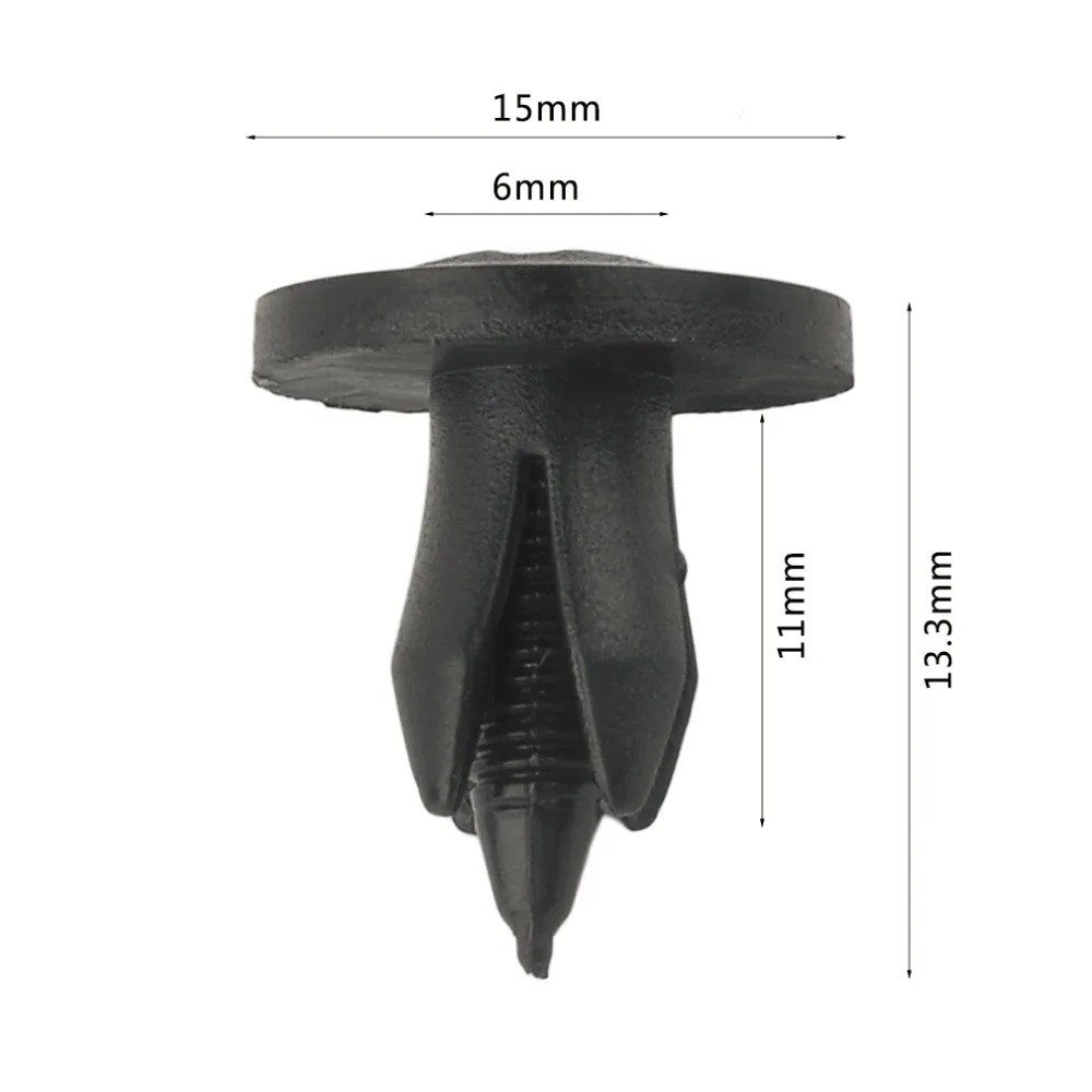 

Useful New 100 pcs Plastic Expansion Screw Clamp Buckle Car Styling Universal Buckle Bumper Cover Long Screws For Auto 1714