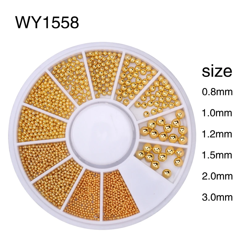 ELESSICAL البسيطة الكافيار الخرز المعدنية الفولاذ المقاوم للصدأ الكرة مسمار مسمار الكافيار روز الذهب 3D مايكرو الكرة مسمار الفن سحر في عجلة ELESSICAL البسيطة الكافيار الخرز المعدنية الفولاذ المقاوم للصدأ الكرة مسمار مسمار الكافيار روز الذهب 3D مايكرو الكرة مسمار الفن سحر في عجلة