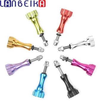 

LANBEIKA For GoPro 1 Long +2 Short Thumb Knob Stainless Aluminum Bolt Nut Screw for GoPro Hero 9 8 7 6 SJCAM SJ6 SJ8 SJ9 YI DJI
