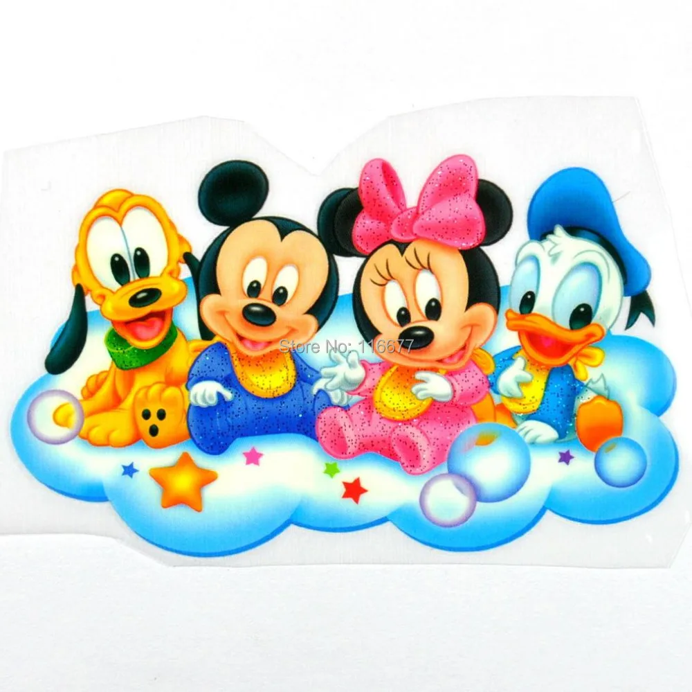 10 Pcs Of Baby Mickey Minnie Mouse Donald Duck Pluto Iron On Patches Iron On Transfer D6 Patch Decor Patch Shirtpatch Pin Aliexpress