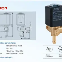 JYZ-3C1 нормально закрытый AC 230V ZG1/8' воды 2/2 Way Электрический электромагнитный клапан для утюги для чайных и кофейных церемоний для приготовления соков и питьевой фонтан