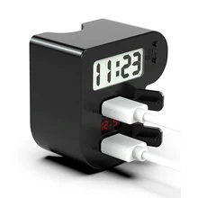 Автомобильное зарядное устройство для мобильного телефона мотоцикла с двумя usb-портами, 2.1A Цифровой вольтметр, манометр, автоматическая зарядка, 2 порта для iPhone, samsung