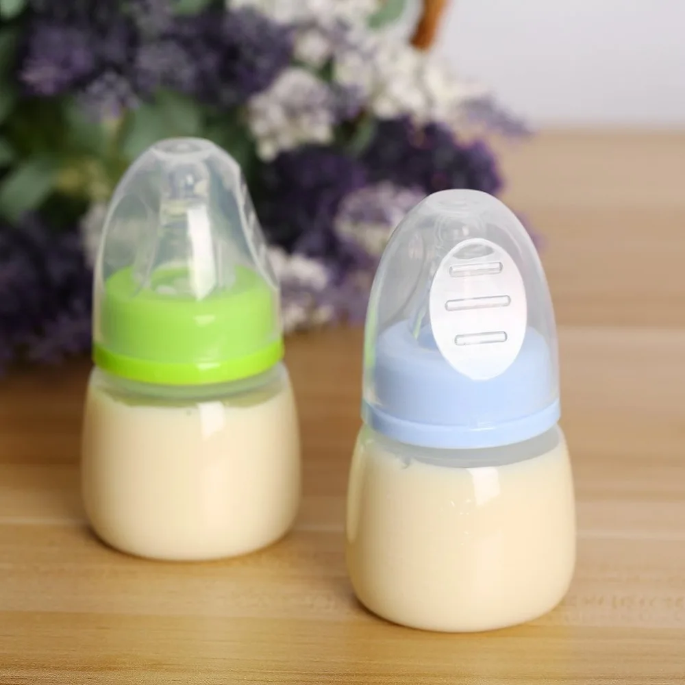 

Baby Bottle Feeding Portable Convenient Infant Baby 0-18 Months Feeder 60ML PP Nursing Juice Milk Mini Hardness Bottle Hot Sale