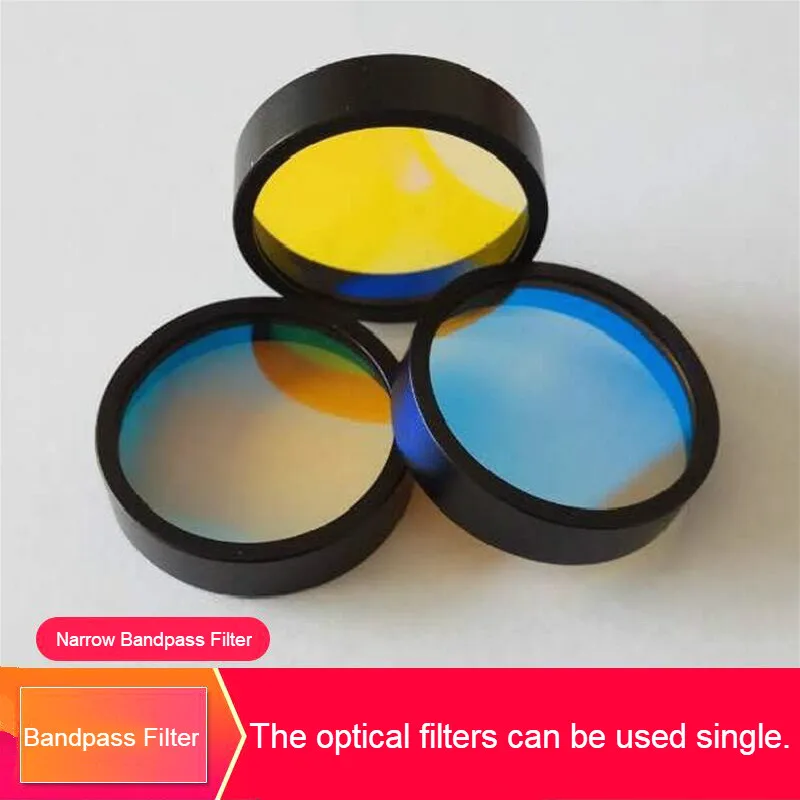 Filtro passagem estreita de 30 nm od3 diâmetro 40mm filtros óticos uso universal para máquina de visão laser instrumento d40mm