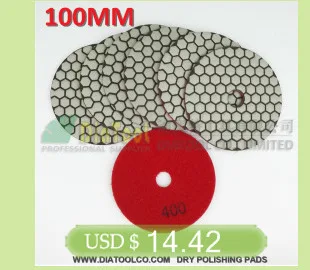 DIATOOL 7 pcs 100mm Grit #100 Diamante