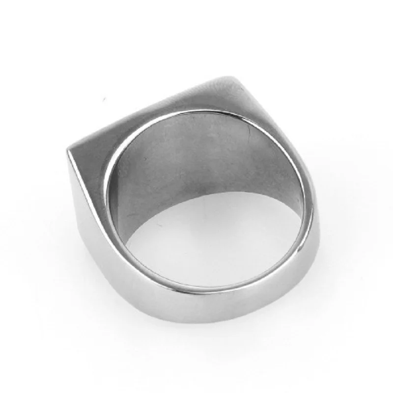 NS мужское готическое кольцо для байкеров и сыновей, печатка из нержавеющей стали 316L, серебряное мужское ювелирное изделие
