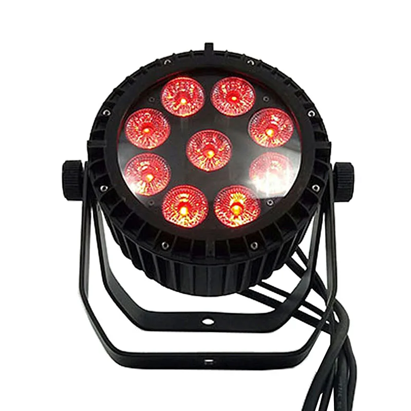 

10pcs Waterproof LED Par 9x18W RGBWA+UV DMX512 Stage Effect Outdoor IP65 Lighting Good For Outdoor Swimming Pool DJ Disco Bar
