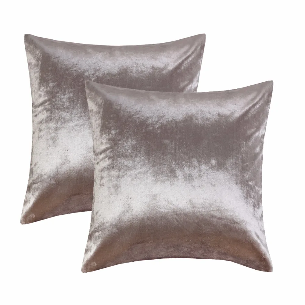 Decorative Throw Pillow Covers Case Home Decor Soft Velet Gold Cushion Cover for Sofa Bed 2 Pack 18 x Inch|Наволочка| |
