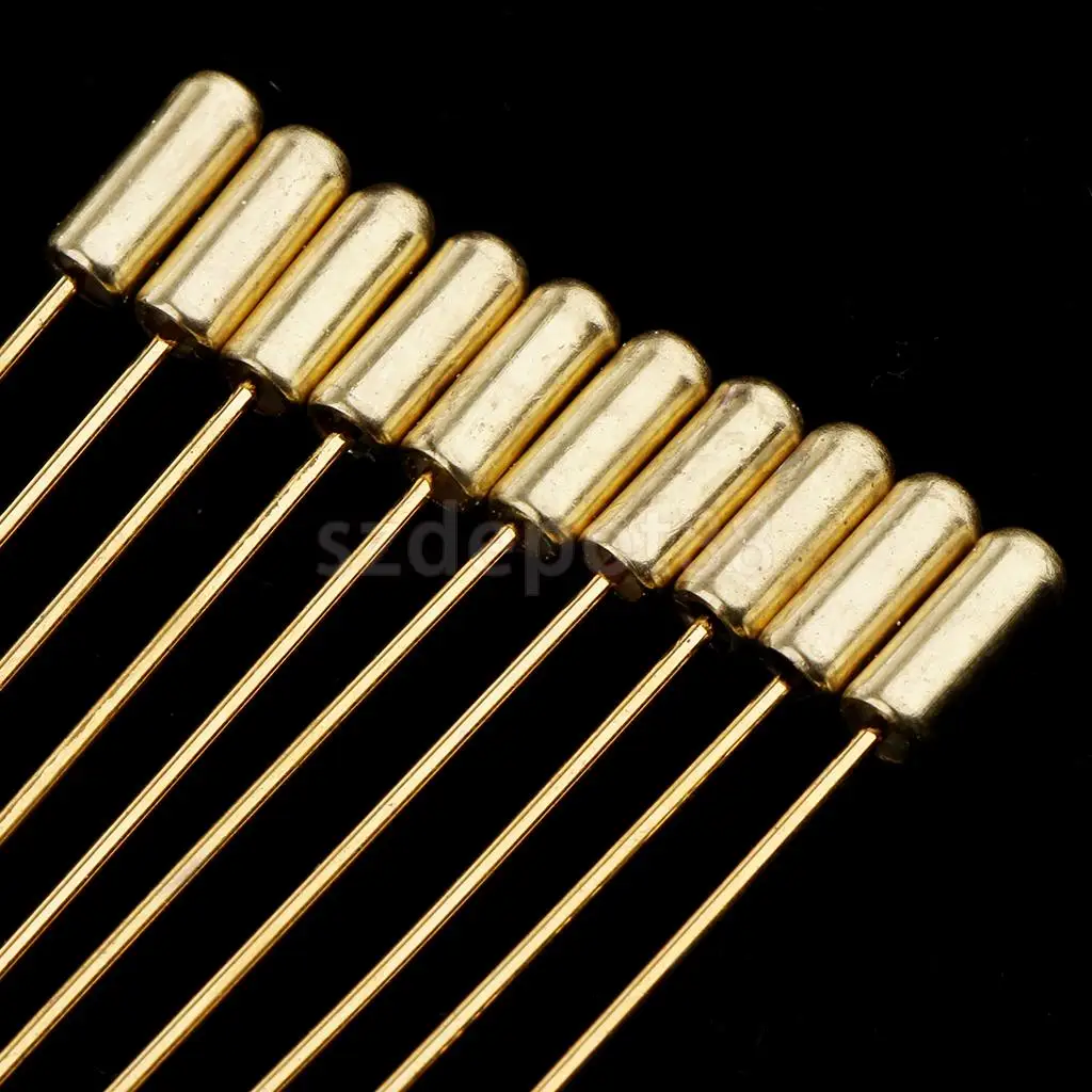 20 Piece Wholesale Handmade Copper Men Women's DIY Collar Lapel Hook Pad Blank Stick Pins Brooches Findings
