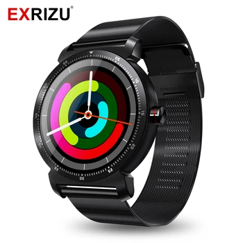 

EXRIZU Bluetooth Smart Watch MTK2502C 1.3inch IPS Round Screen Heart Rate Monitor MIC Smartwatch Sport Walking Running Hiking
