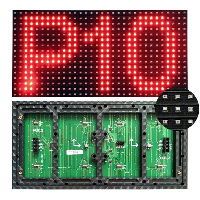 Neues p10 semi outdoor led modul rote farbe weiBe farbe semi outdoor led display panel 320 160mm einfarbig innen smd p10 AliExpress