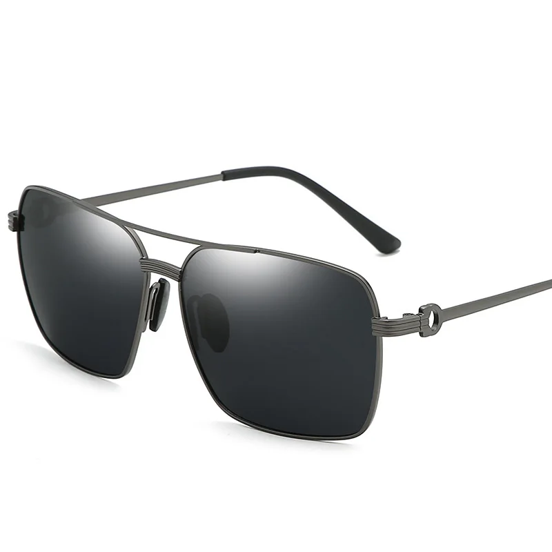 Новые брендовые дизайнерские солнцезащитные очки мужские поляризованные очки для вождения классические винтажные металлические квадратные солнечные очки в оправе очки Oculos Gafas UV400