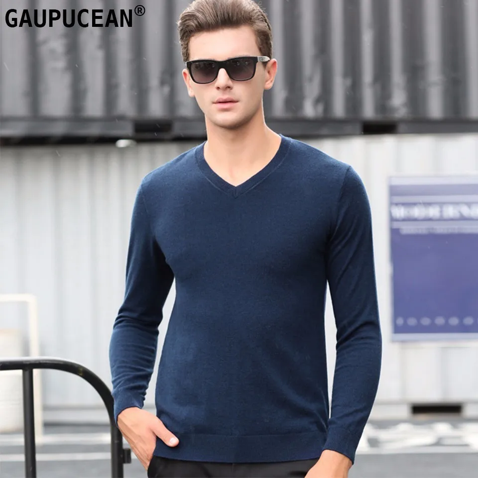 plain v neck sweater