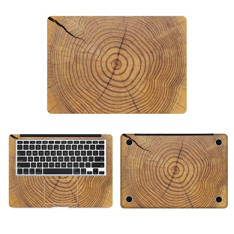 Текстура древесины дуба полное покрытие кожи для Apple Macbook Air Pro retina 11 12 13 15 дюймов hp ноутбук защитная наклейка для ноутбука Наклейка - Цвет: ACD side
