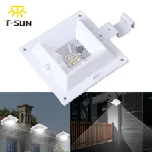 6 LED Solar Powered Motion Sensor Solar Gutter Light Garden Wall Lamp Outdoor Lighting Waterproof Energy Saving Street Yard Path