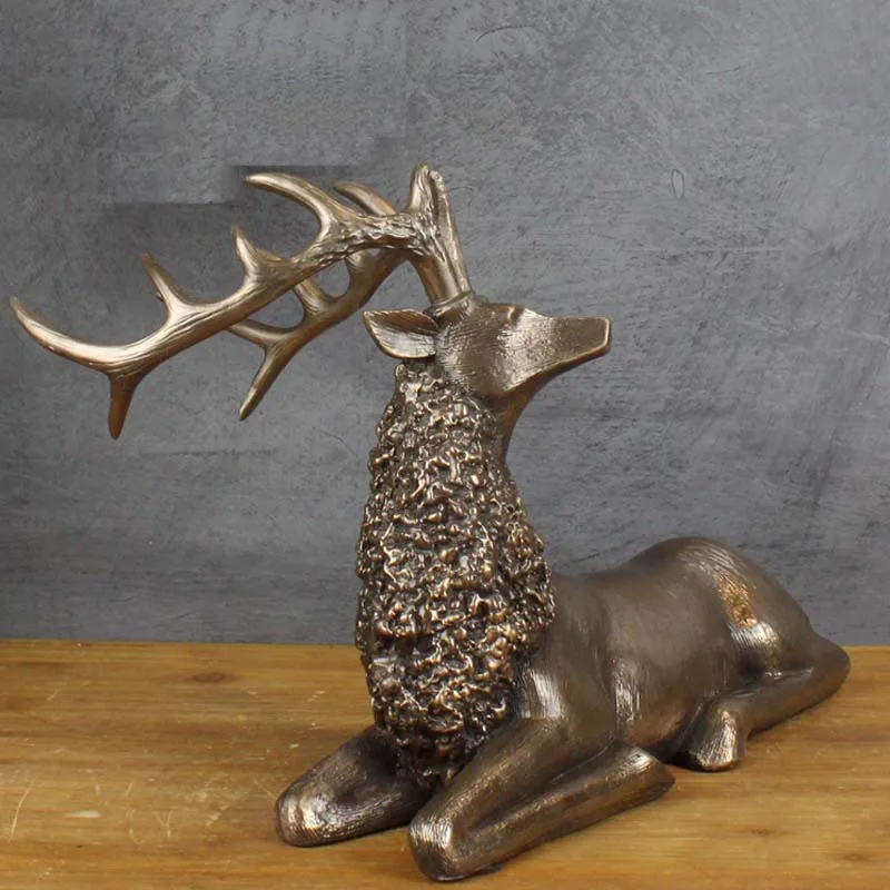 قرية الأمريكي الأوروبي الشمالي الأيائل الحلي الإبداعية دراسة الديكور مكتب مكتب غرفة المعيشة الديكور رف خزانة