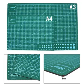 

A3 A4 PVC Self Healing Cutting Mat Craft Quilting Grid Lines Printed Board